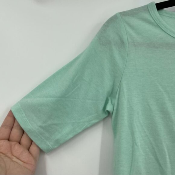 Lularoe Julia Womens Raglan Dress Sporty Solid Green XS NEW - Picture 3 of 8